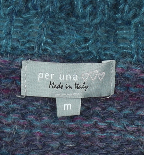 Per Una Women's Multicoloured Open Front Cardigan M