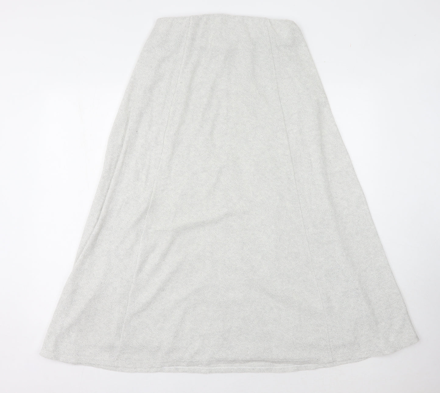 Zara Women's White Skirt Size 12 Polyester Cotton