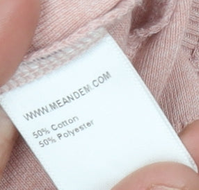 ME+EM Pink Cotton Blend Henley Jumper Size 8