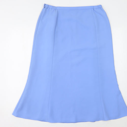 Jacques Vert Women's Blue Midi Pencil Skirt Size 16