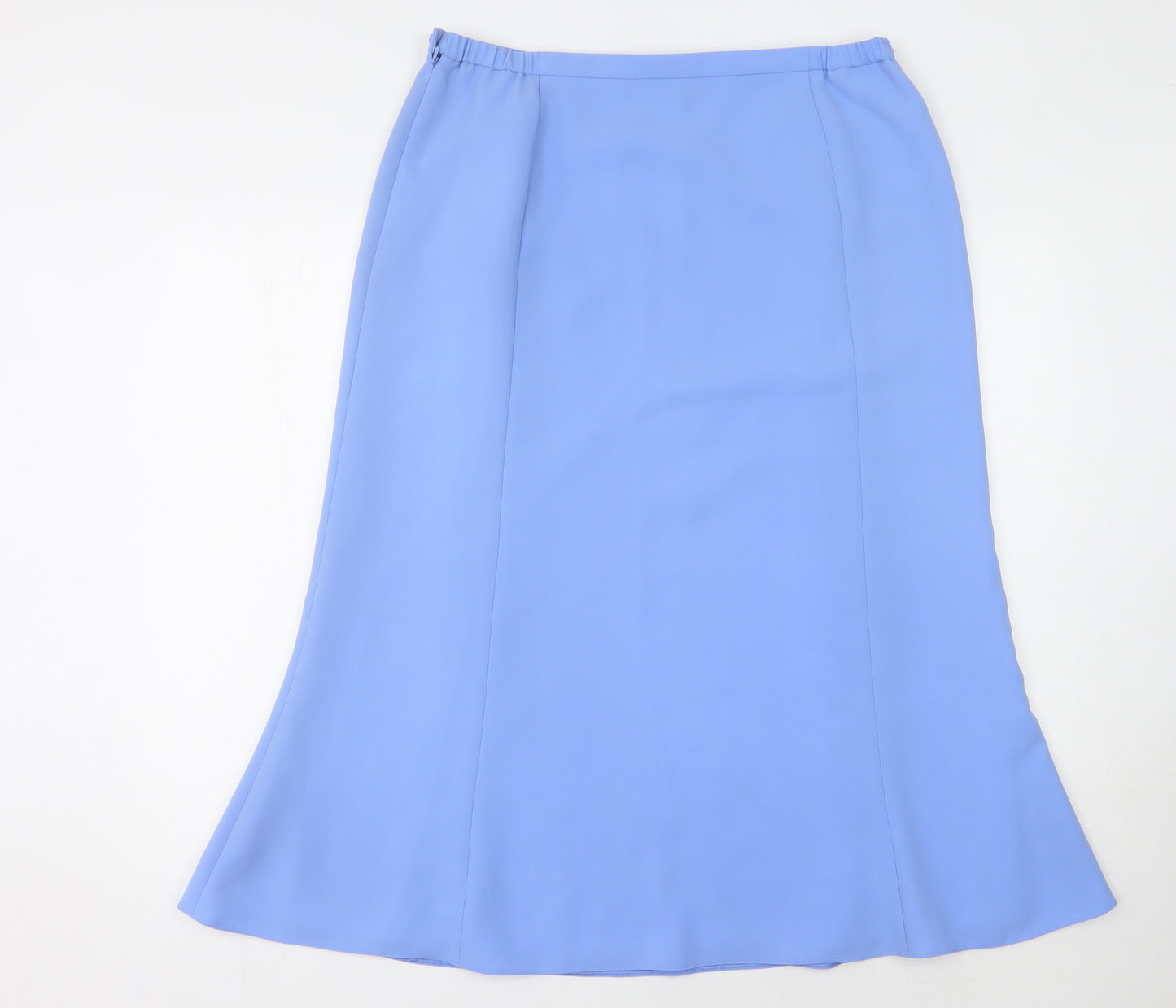 Jacques Vert Women's Blue Midi Pencil Skirt Size 16