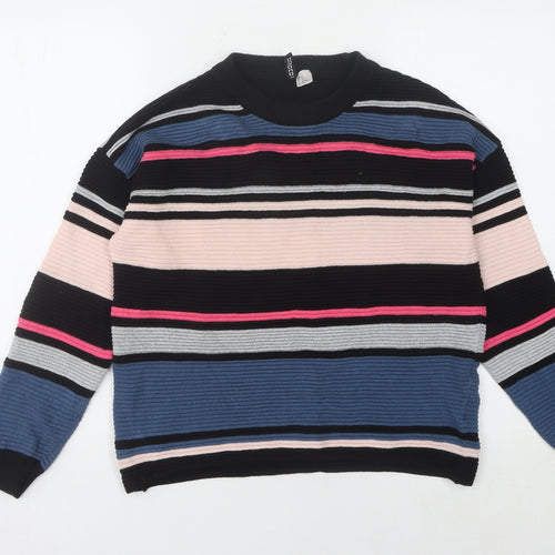 H&M Women's Multicoloured XS Striped Pullover Jumper