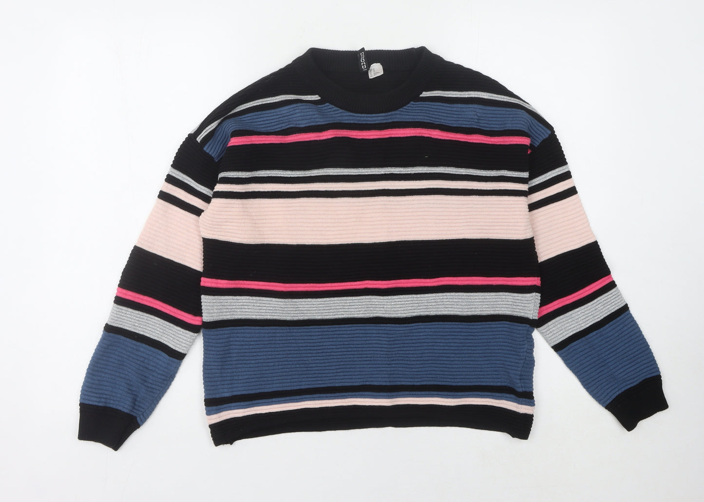 H&M Women's Multicoloured XS Striped Pullover Jumper