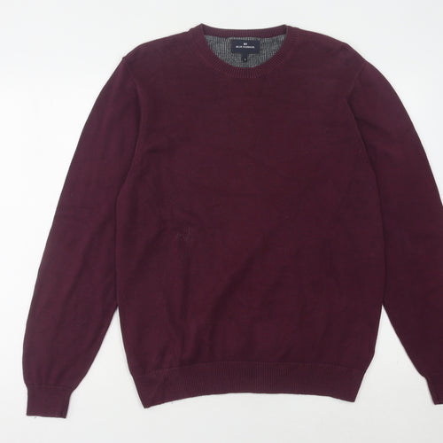 Blue Harbour Men's Purple Cotton Pullover Jumper M