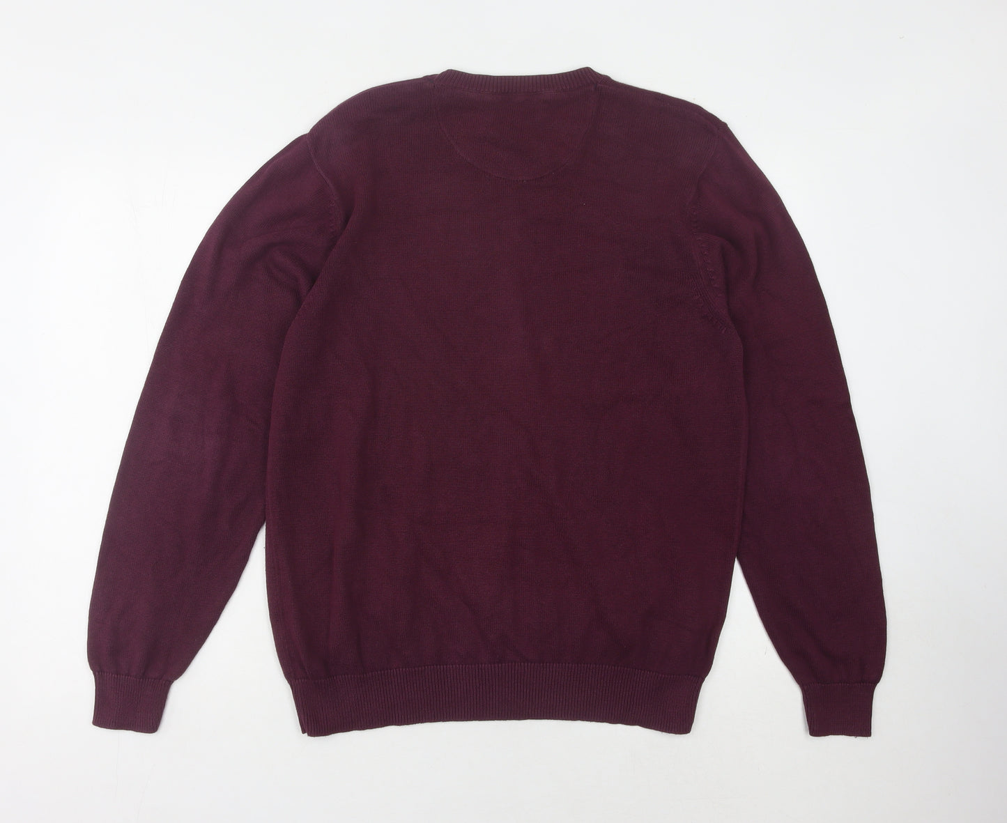 Blue Harbour Men's Purple Cotton Pullover Jumper M