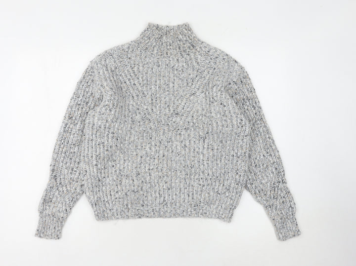 Marks and Spencer Women's Grey XS Chunky-Knit Jumper