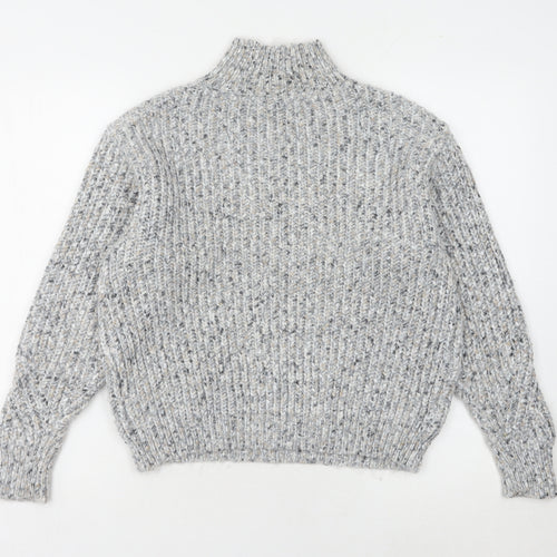 Marks and Spencer Women's Grey XS Chunky-Knit Jumper