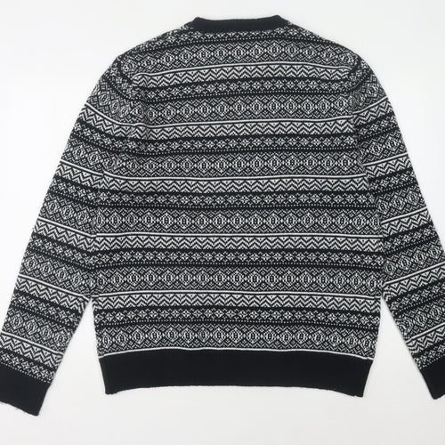 Red Herring Men's Black L Pullover Xmas Jumper