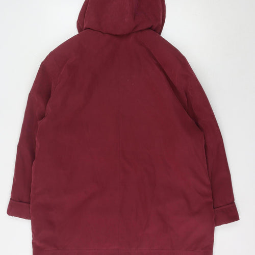 Eleganze Women's Red Parka Coat Size 18