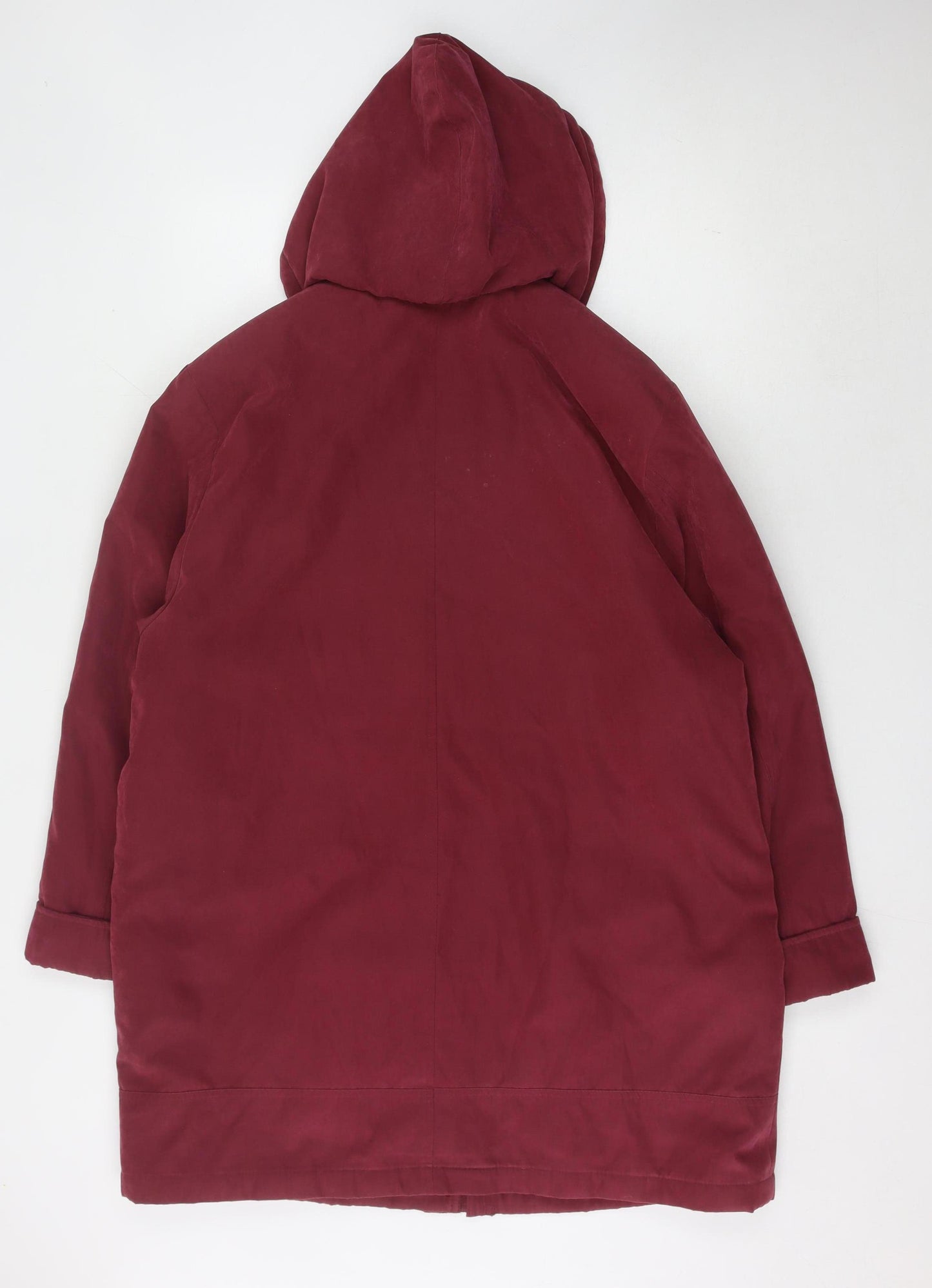 Eleganze Women's Red Parka Coat Size 18