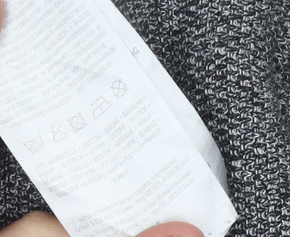 SMOG Men's Grey Slim Fit Pullover Jumper XS