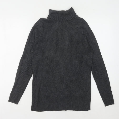 Marks and Spencer Grey Roll Neck Women's Jumper Size 16