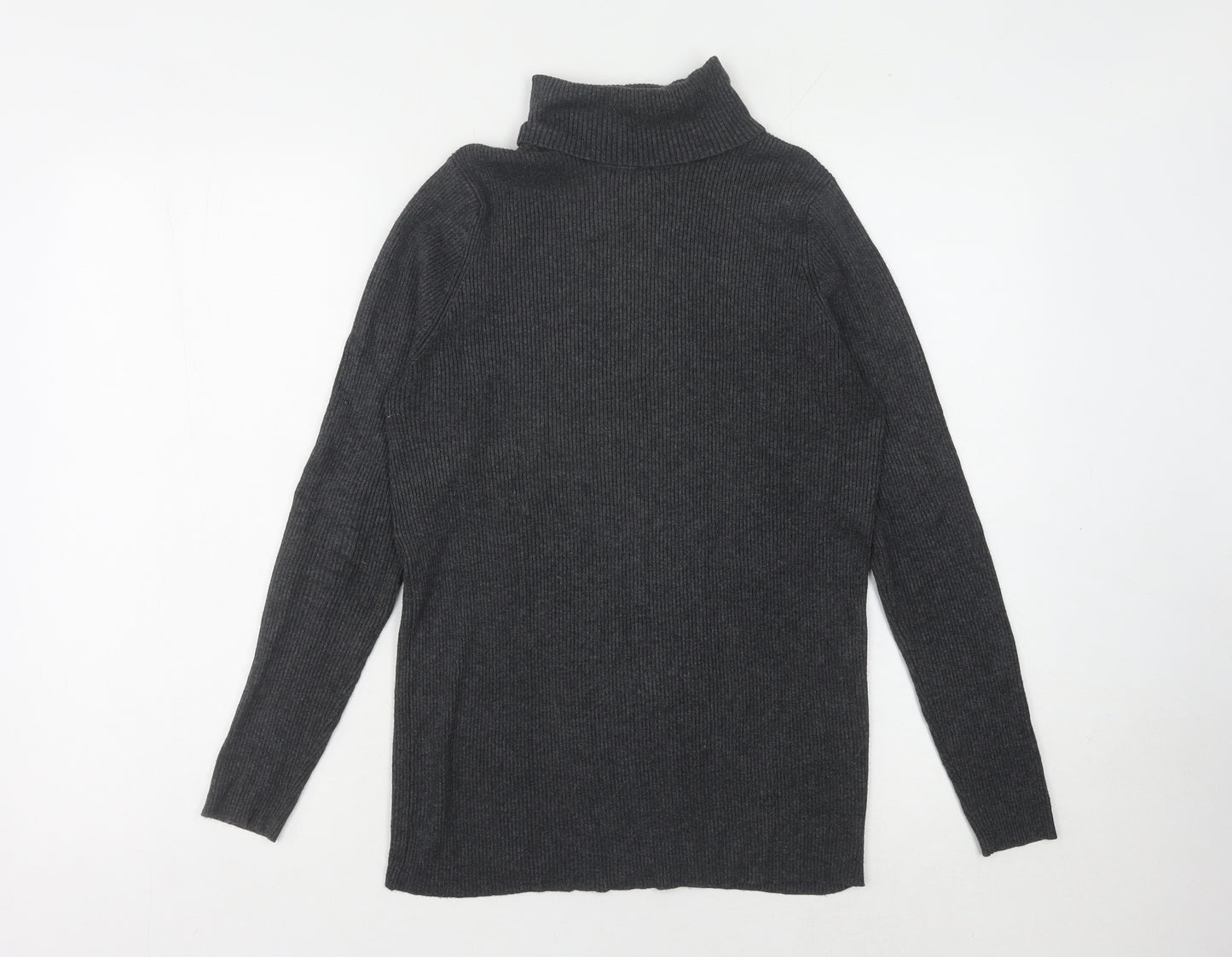 Marks and Spencer Grey Roll Neck Women's Jumper Size 16