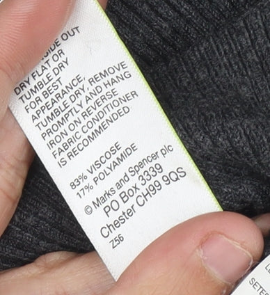 Marks and Spencer Grey Roll Neck Women's Jumper Size 16