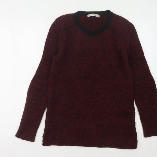 bimba & lola Women's Red Wool Pullover Jumper M