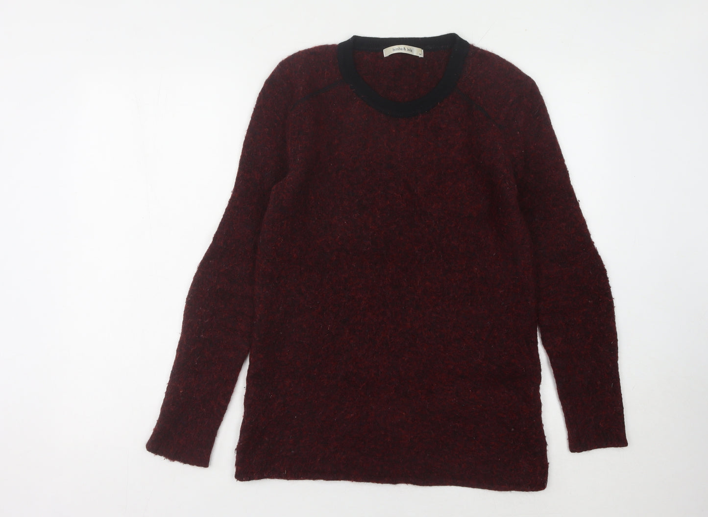 bimba & lola Women's Red Wool Pullover Jumper M