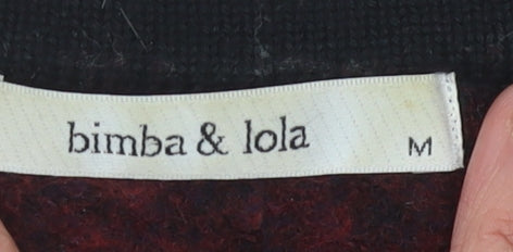 bimba & lola Women's Red Wool Pullover Jumper M