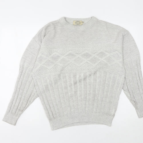 Casual Club Ivory Cable-Knit Women's Pullover Jumper