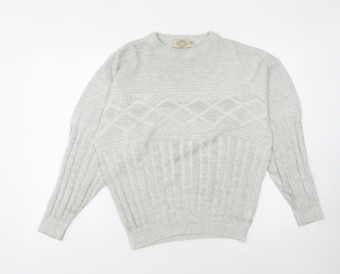 Casual Club Ivory Cable-Knit Women's Pullover Jumper