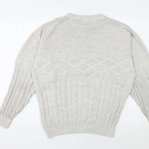 Casual Club Ivory Cable-Knit Women's Pullover Jumper