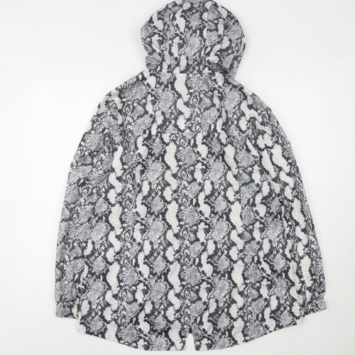 d.e.t.a.i.l.s Women's Animal Print Windbreaker Jacket M