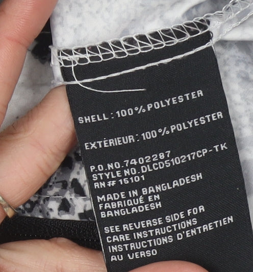 d.e.t.a.i.l.s Women's Animal Print Windbreaker Jacket M