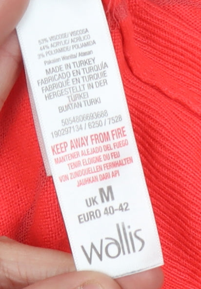Wallis Women's Red Pullover Jumper, M, Crew Neck