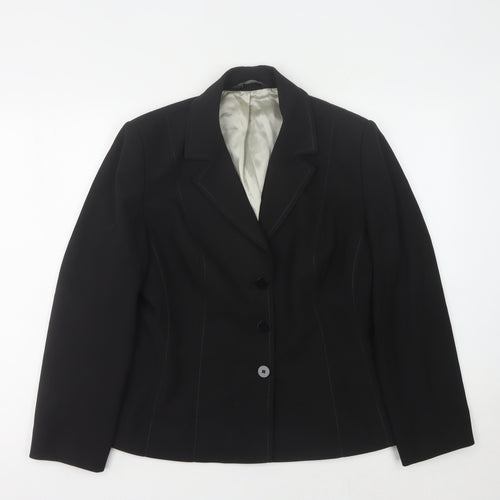 BHS Women’s Black Blazer Size 14 Classic Fit