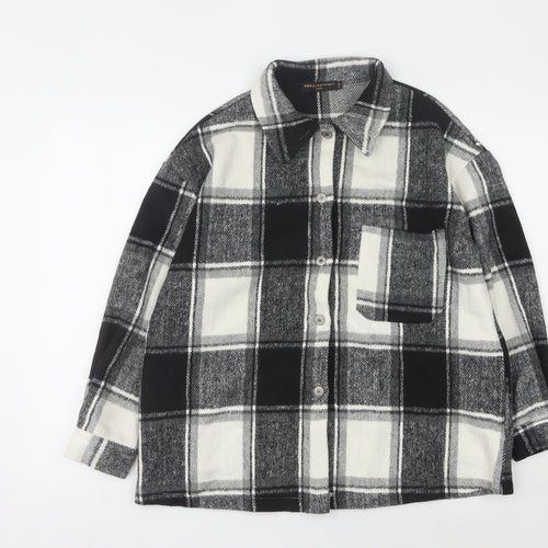 AMY & CLO Women's Check Flannel Jacket S