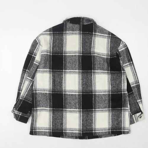 AMY & CLO Women's Check Flannel Jacket S