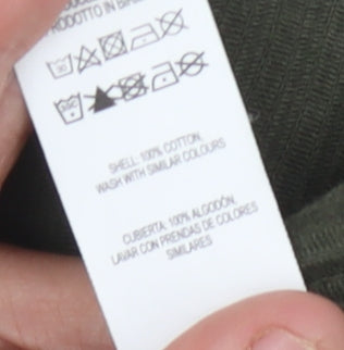 Denim Co. Women's Green Corduroy Jacket Size 12