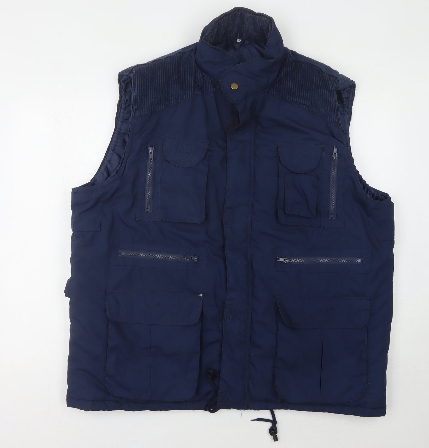 Coopers Men's Blue XL Waistcoat with Pockets