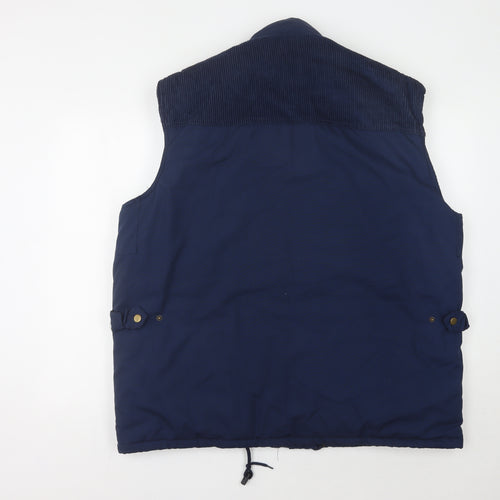 Coopers Men's Blue XL Waistcoat with Pockets
