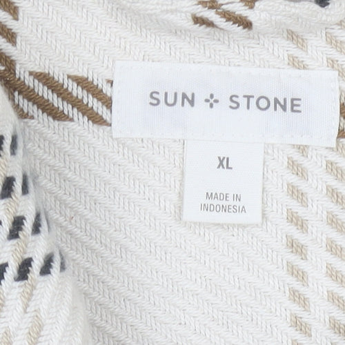 Sun Stone Women's Multicoloured Check Jacket XL