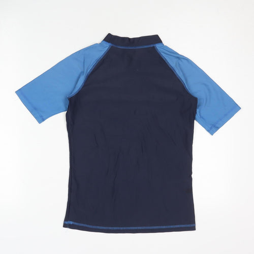 Pocopiano Boys Blue Surf Rash Guard XS