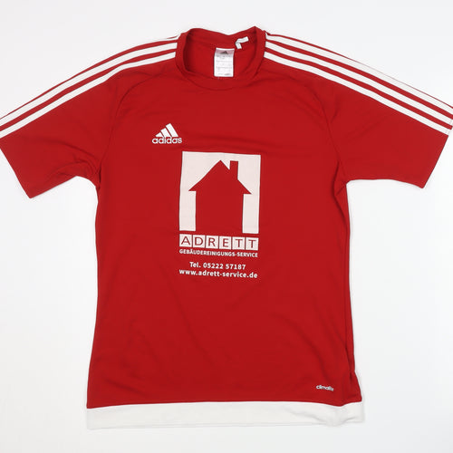 Adidas Men's Red Football Jersey Size S