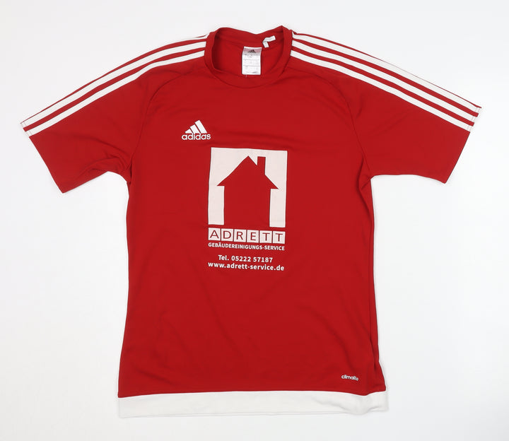 Adidas Men's Red Football Jersey Size S