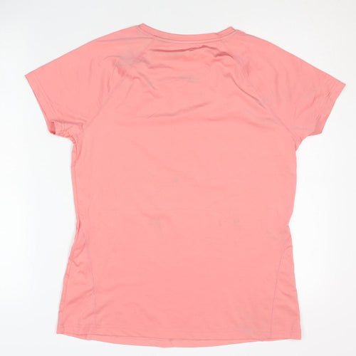 X-Cite Women's Pink M Basic T-Shirt for Gym
