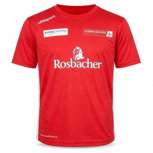 Uhlsport Boys Red T-Shirt 13-14 Years Logo Activewear