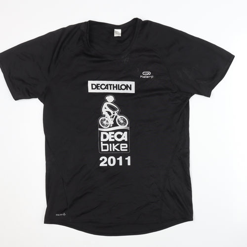 Decathlon Unisex Black Cycling T-Shirt M