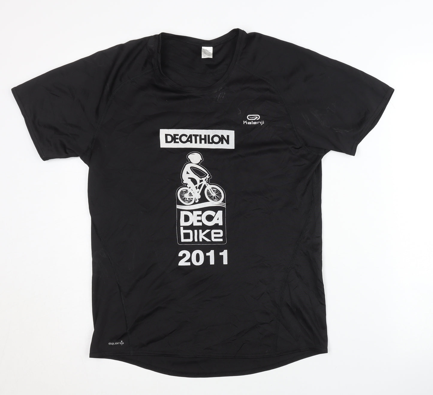 Decathlon Unisex Black Cycling T-Shirt M