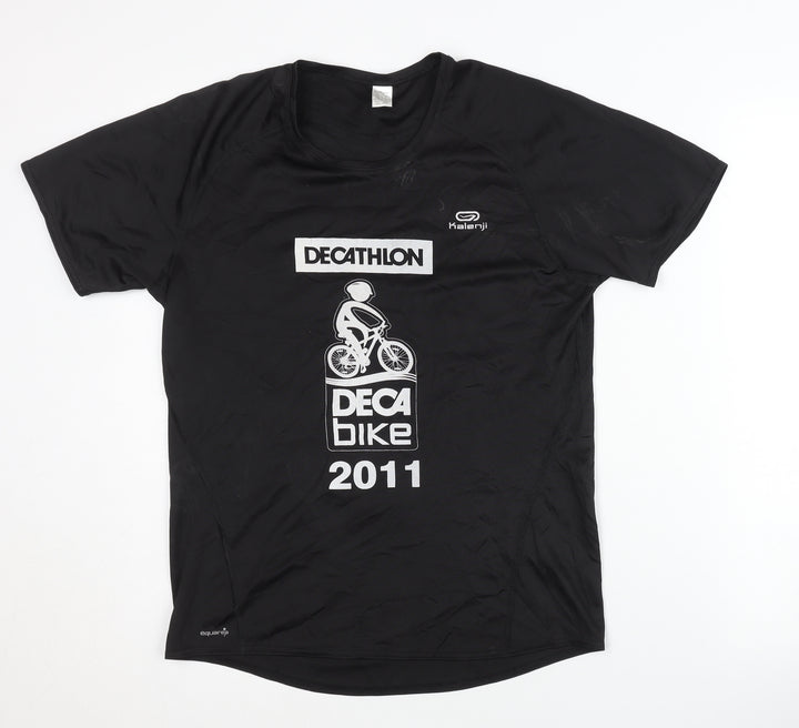 Decathlon Unisex Black Cycling T-Shirt M