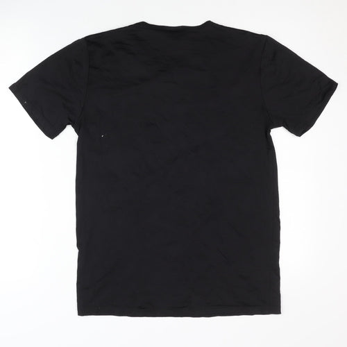 Enrico Mori Men's Black T-Shirt, Medium, Basic Style