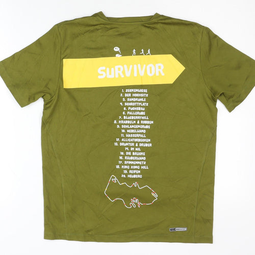 Puma Men's Green XS Graphic Print T-Shirt