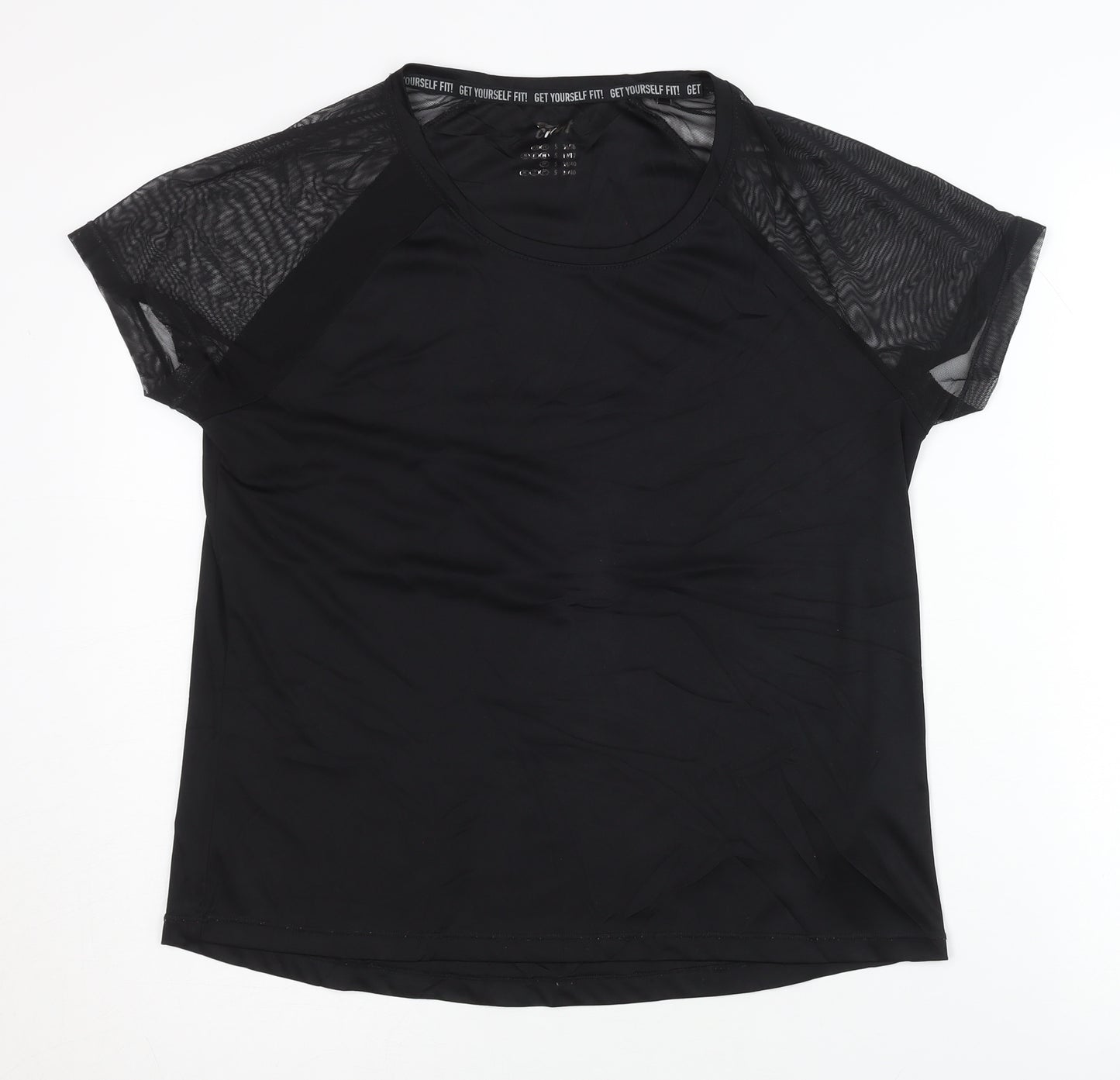 Crivit Women's Black Gym T-Shirt Size 10
