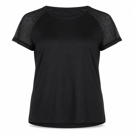 Front view of Crivit Women's Black Gym T-Shirt, size 10