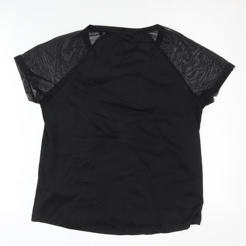 Crivit Women's Black Gym T-Shirt Size 10