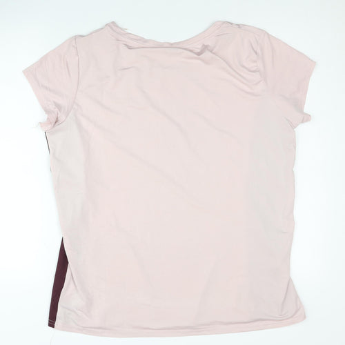 Work It Women's Pink Activewear T-Shirt Size 16 Sporty