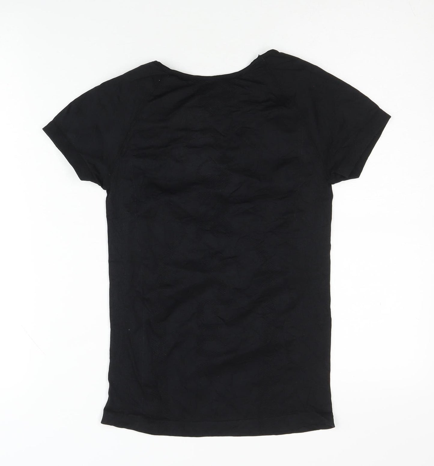 One Active Women's Black T-Shirt, M, Athletic Fit