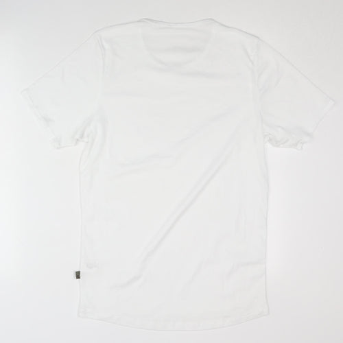 TCM Men's White Crew Neck T-Shirt, L, Breathable
